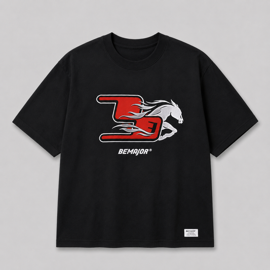 BEMAJOR Oversize Short Sleeve Graphic Tee Men | CNY Collection