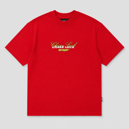 BEMAJOR Unisex Chase Luck Oversized Graphic Tee